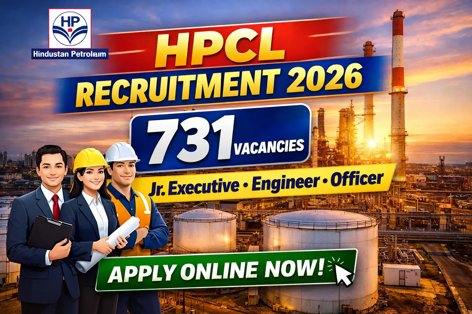 Hindustan Petroleum Corporation Limited Recruitment 2026 – 731 Posts | Last Date 25 March 2026