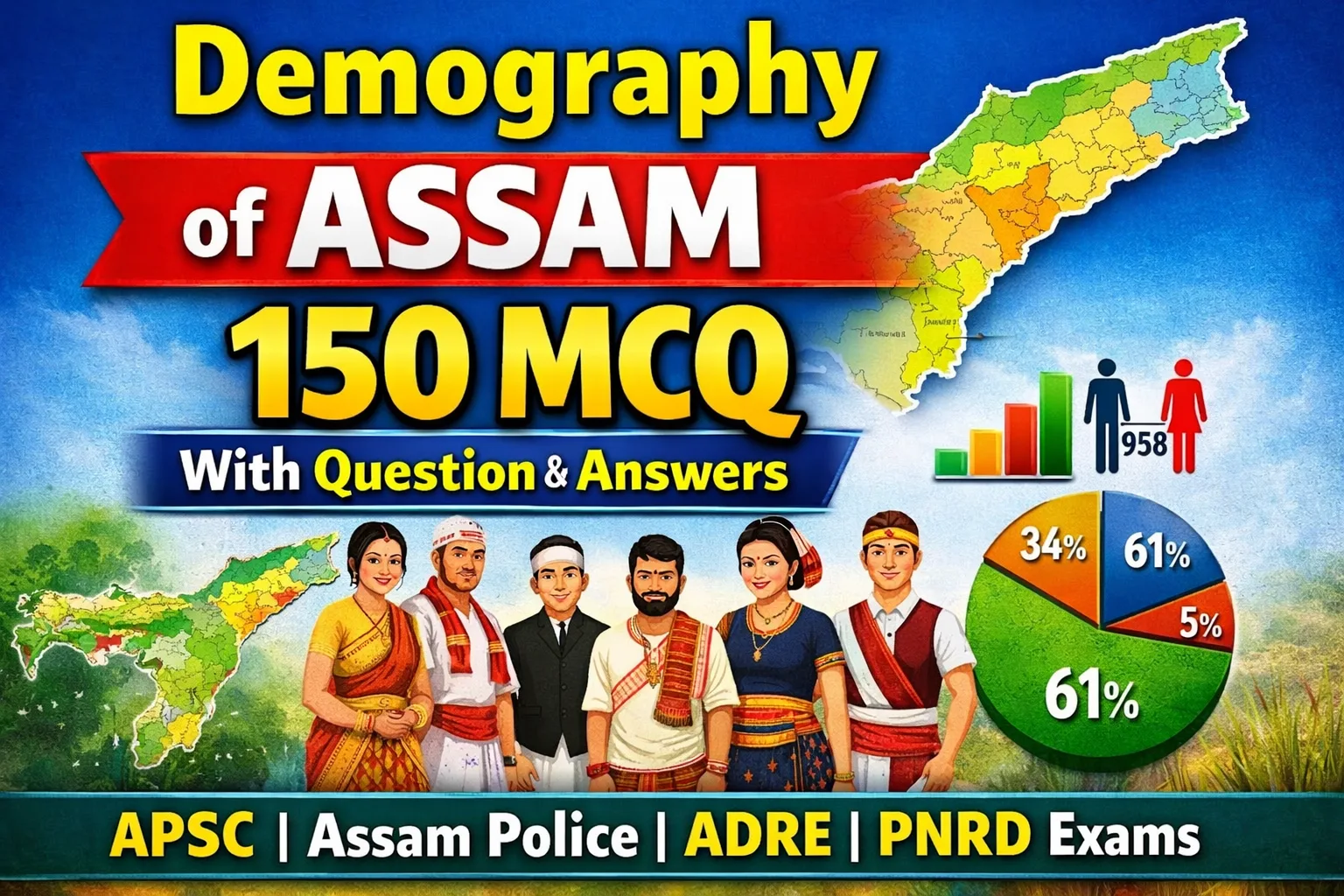 Demography of Assam – 50 MCQ with Answers