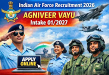 Indian Air Force Recruitment 2026 – Agniveer Vayu Intake 01/2027
