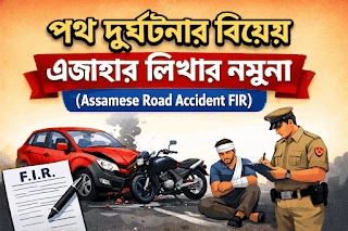 অসমত পথ দুৰ্ঘটনাৰ এজাহাৰ দাখিল কৰাৰ সম্পূৰ্ণ গাইড | FIR Format & Process