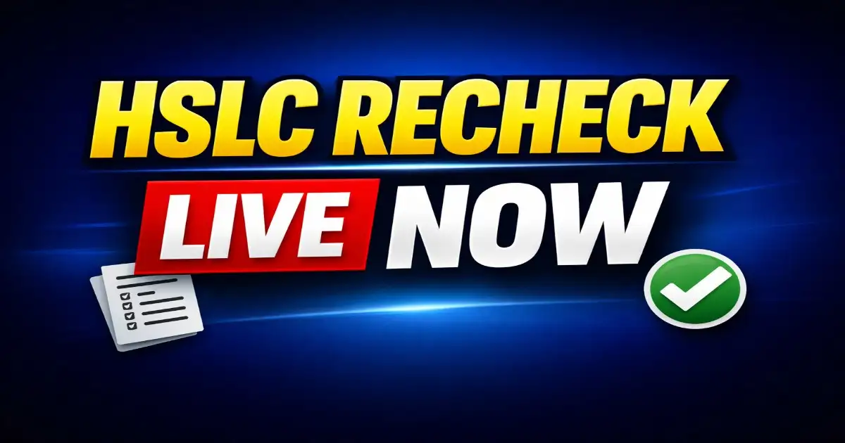 Assam HSLC Rechecking 2026 Apply Online SEBA Answer Script Recheck Details